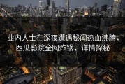 业内人士在深夜遭遇秘闻热血沸腾，西瓜影院全网炸锅，详情探秘